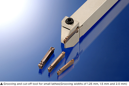 Grooving and cut-off tool for small lathes(Grooving widths of 1.25 mm, 1.5 mm and 2.0 mm)