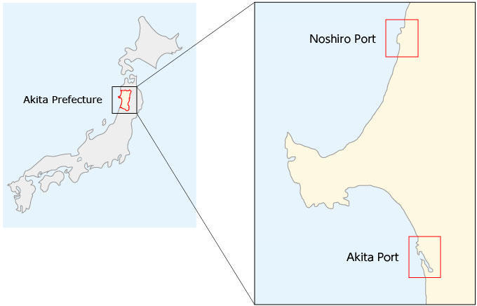 Akita Port and Noshiro Port