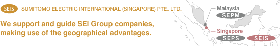 We support and guide SEI Group companies, making use of the geographical advantages