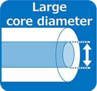 Large core diameter
