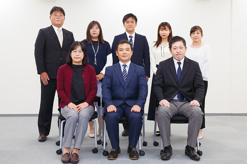 Core members of sales staff in Osaka