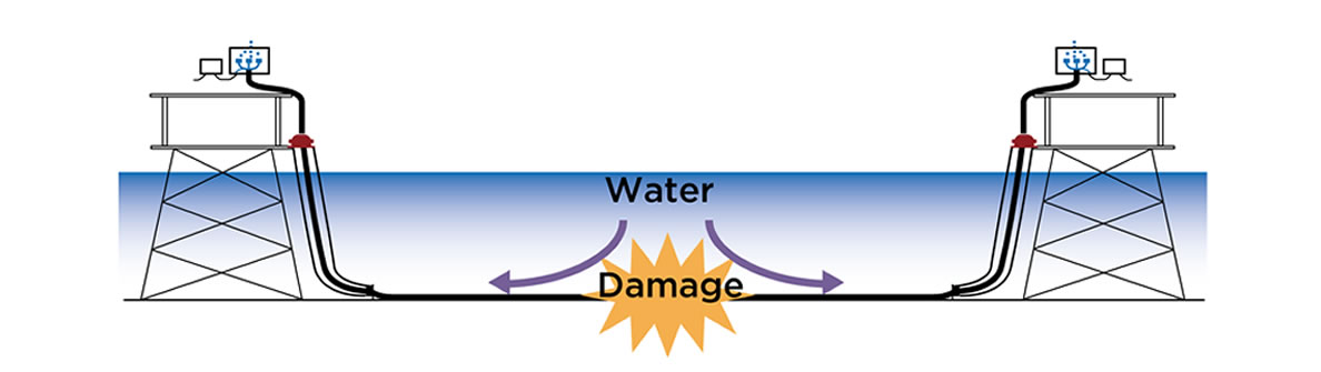Water Migration from Damaged Point